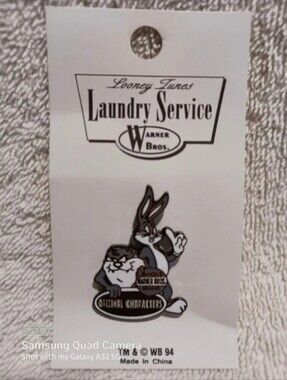 Vintage Looney tunes Warner Brothers laundry service original characters pin
